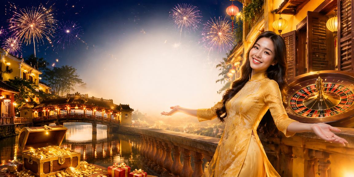 Phòng chơi roulette tại lễ hội Hội An