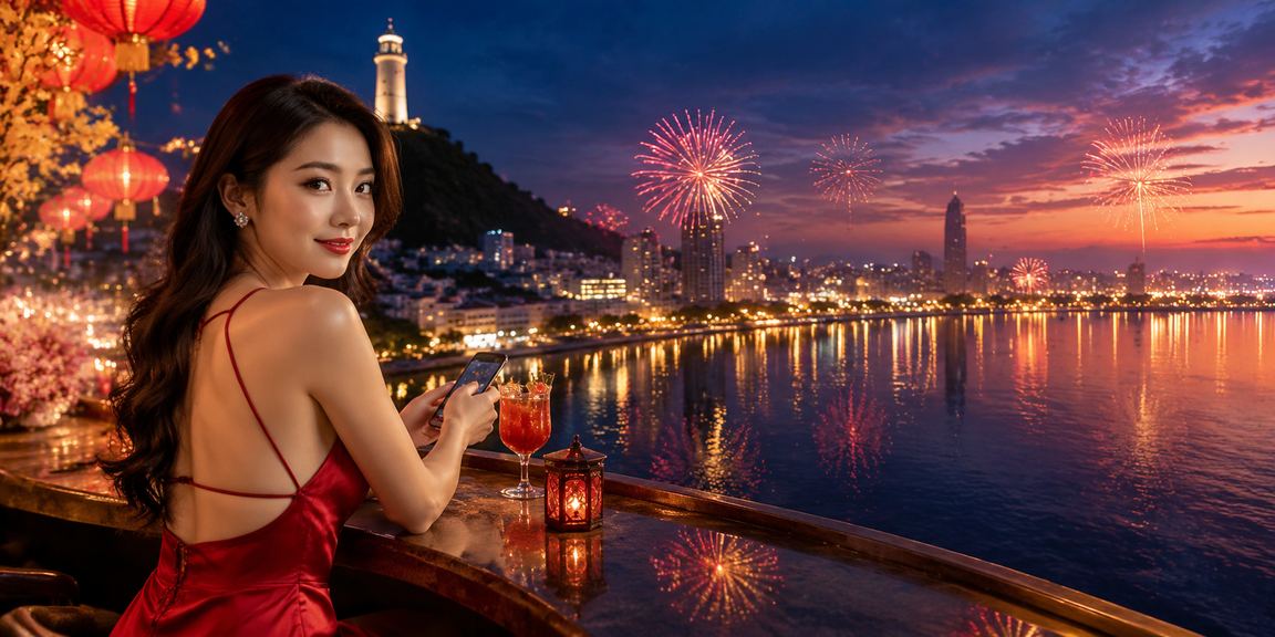 Khung cảnh casino di động tại Vũng Tàu với phong cảnh biển